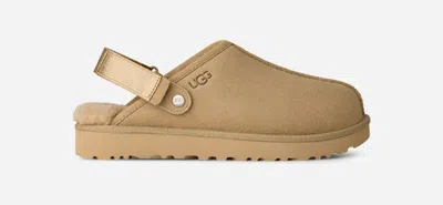 Ugg ® Women's Lanah Clog Suede Slippers In Mustard Seed In Yellow
