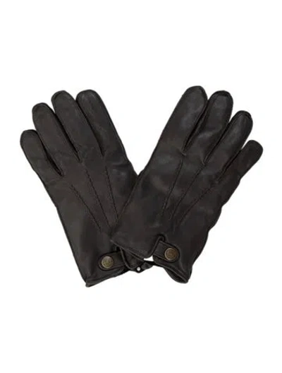 Pre-owned Ugg Women's Leather Gloves W/tags In Brown
