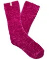 Ugg Women's Leda Cozy Knit Crew Socks In Pink
