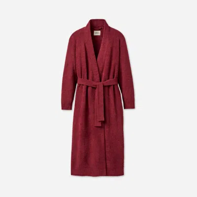 Ugg ® Women's Lenny Robe Ii Cozy Knit Tops In Coffee Berry