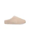 Ugg Suede Leather Mules In Neutral