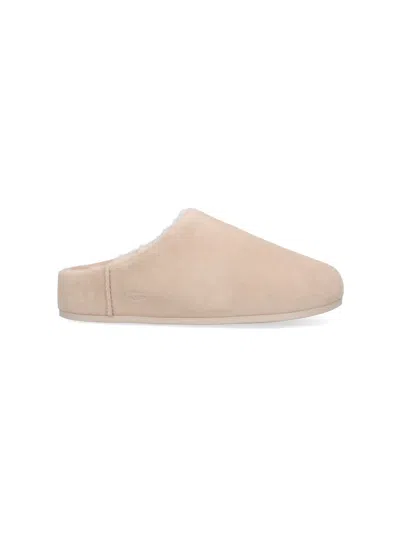 UGG UGG WOMEN'S LIGHT & NATURAL LEATHER SANDALS