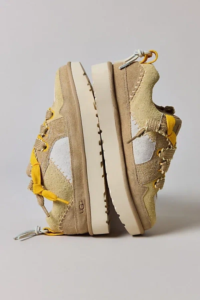 UGG WOMEN'S LO LOWMEL BIARRITZ SNEAKER IN MUSTARD SEED, WOMEN'S AT URBAN OUTFITTERS