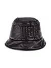 Ugg Women's Logo Puffer Bucket Hat In Black