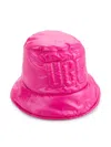 Ugg Women's Logo Puffer Bucket Hat In Neon Pink