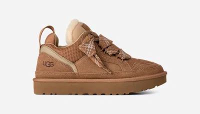 UGG ® WOMEN'S LOWMEL CANVAS/SUEDE/RECYCLED MATERIALS SHOES IN CHESTNUT