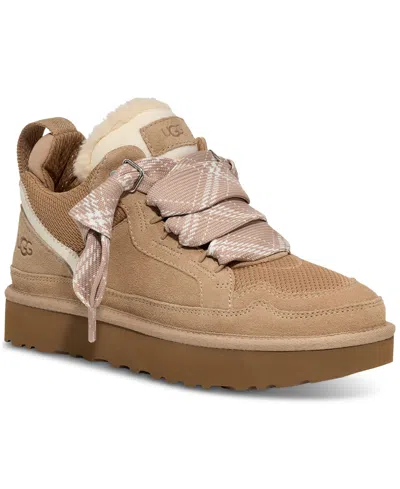 UGG WOMEN'S LOWMEL LACE-UP SNEAKER BOOTIES