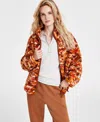 Ugg Marlene Wool Blend Boucle Jacket In Hardwood, Women's At Urban Outfitters In Hardwood Multi
