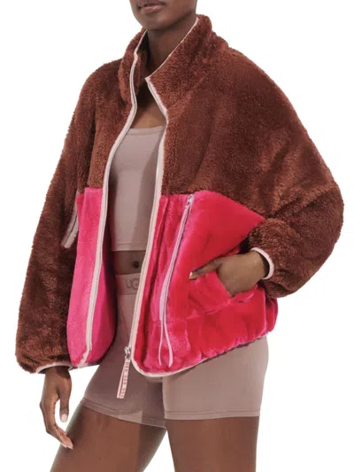 Ugg Women's Marlene Sherpa Jacket In Cherrywood