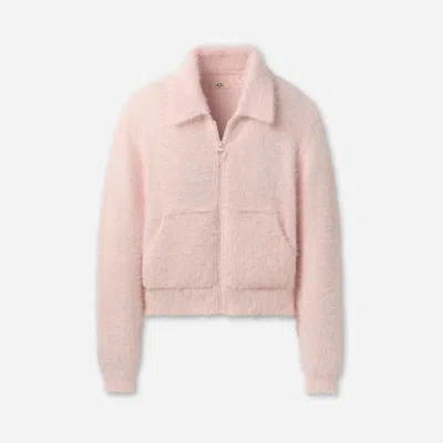 Ugg ® Women's Mildie Zip Cardigan In Pale Orchid In Pink