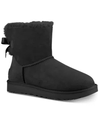UGG WOMEN'S MINI BAILEY BOW II SLIP ON BOOTS