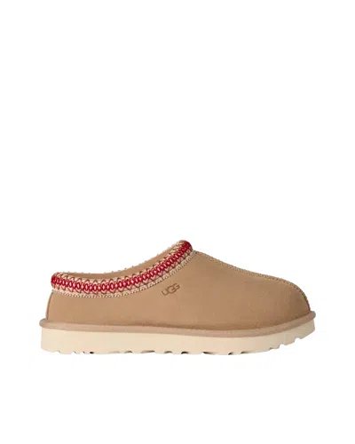 Ugg Women's Mini Sliding Sandals In Sand / Dark Cherry