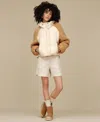 Ugg Braid Puffer Jacket Cream/sand In Neutral