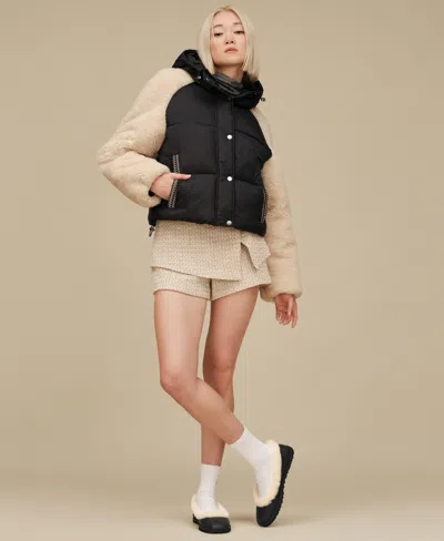 Ugg Women's Mykah Braid Trim Raglan Sleeve Puffer Jacket In Neutral