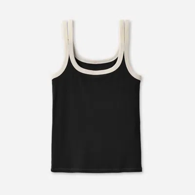 Ugg ® Women's Nael Tank Rib Lenzingu2122 Ecoverou2122 Viscose Blend Tops In Black/nimbus