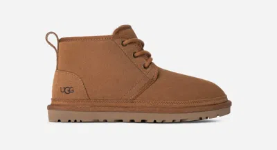 Ugg ® Women's Neumel Leather Shoes Chukka Boots In Brown/ In Animal Print