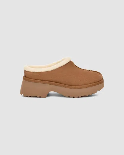 UGG WOMEN'S NEW HEIGHT COZY CLOG IN CHESTNUT