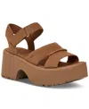 Ugg New Heights Ankle Strap Heels In Chestnut