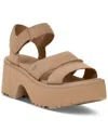 Ugg Women's New Heights Ankle Strap Platform Sandals In Mustard Seed