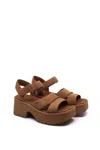 Ugg Women's New Heights Ankle Strap Sandal In Chestnut In Brown