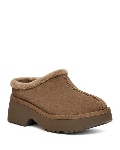 Ugg Suede Cosy New Heights Mules 60 In Brown