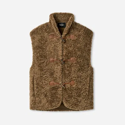 Ugg ® Women's Niah Toggle Vest Tops In Coffee Grounds In Brown