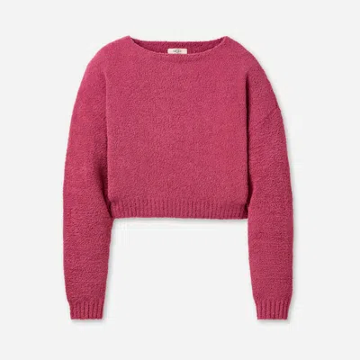 Ugg ® Women's Novalie Slouchy Pullover Polyester Tops In Strawberry