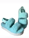 UGG WOMEN'S OH FLUFFITA SANDALS IN TIDE POOL