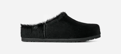 UGG ® WOMEN'S OTZO CALF HAIR CLOG SHOES IN BLACK