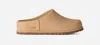 Ugg Silk Lace Slippers Rubber Sole Design In Brown