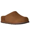 Ugg Matte Finish Smooth Rounded Toe Clogs In Brown