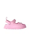 Ugg Sandals Open Toe Platform Sole Pull Tab In Pink