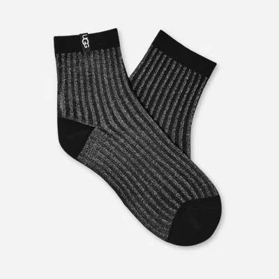 Ugg ® Women's Plora Shimmer Quarter In Black In Multi