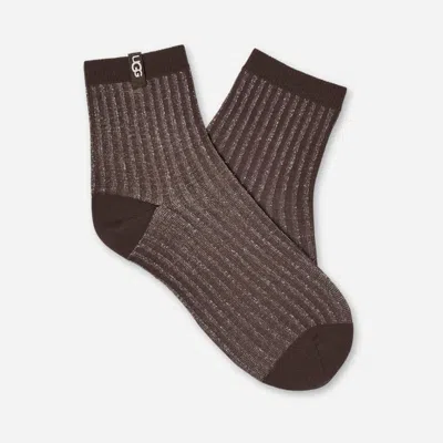 Ugg ® Women's Plora Shimmer Quarter In Burnt Cedar In Multi