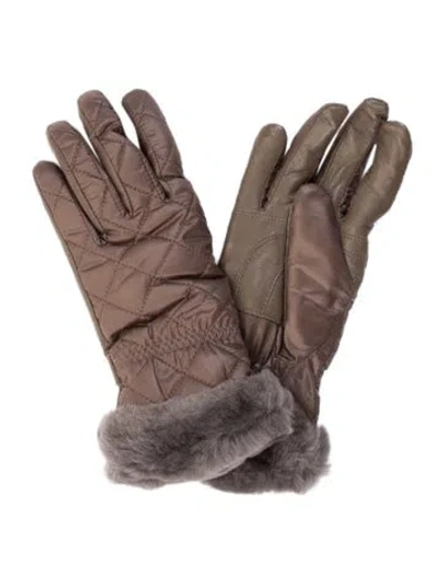 Pre-owned Ugg Women's Polyester Gloves W/tags In Brown