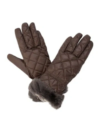 Pre-owned Ugg Women's Polyester Gloves W/tags In Brown