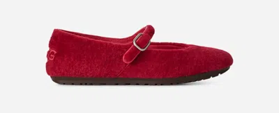 Ugg ® Women's Quill Ballet Flat In Red Ribbon