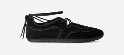 Ugg ® Women's Quill Ballet Sneaker Sheepskin Shoes In Black