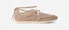 Ugg ® Women's Quill Ballet Sneaker Suede Shoes In Mustard Seed In Brown