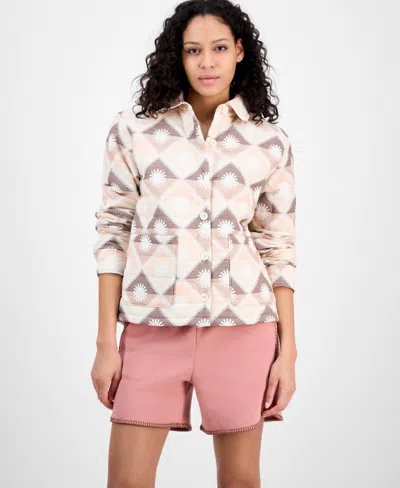 Ugg Women's Quilted Sun Shirt Jacket In Sunstone Multi