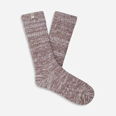 UGG ® WOMEN'S RIB KNIT SLOUCHY CREW SOCK POLYESTER BLEND/RECYCLED MATERIALS IN ALLSPICE