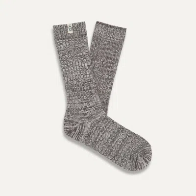 Ugg ® Women's Rib Knit Slouchy Crew Sock Polyester Blend/recycled Materials In Grey/ In Gray