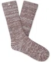 Ugg Ribbed Crew Socks In Allspice