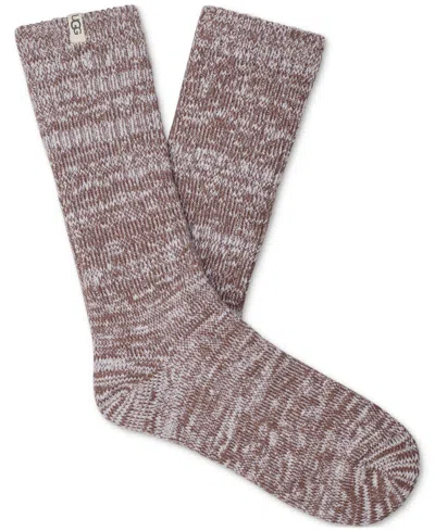 UGG WOMEN'S RIB-KNIT SLOUCHY CREW SOCKS