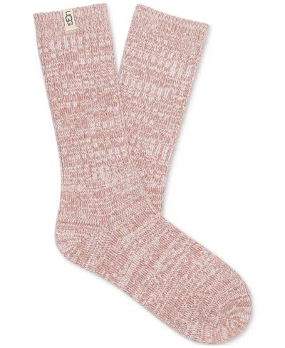 Ugg Women's Rib-knit Slouchy Crew Socks In Dusk