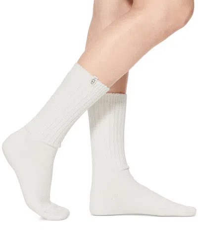 UGG WOMEN'S RIB-KNIT SLOUCHY CREW SOCKS