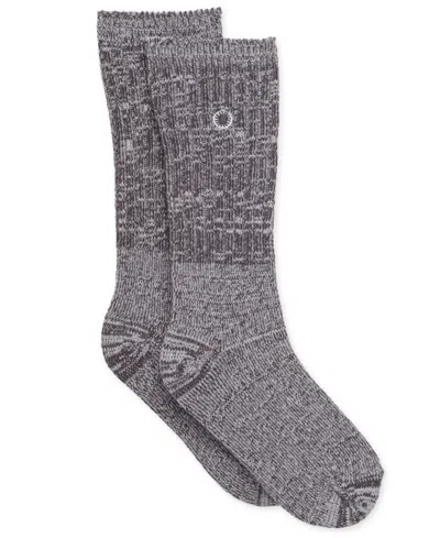 Ugg Women's Rib-knit Slouchy Crew Socks In Gray