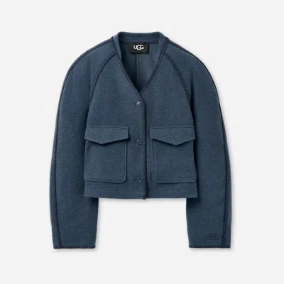 Ugg ® Women's Rina Button-up Top Tops In Indigo Heather