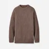 Ugg Riz Ribbed Sweatshirt In Brown