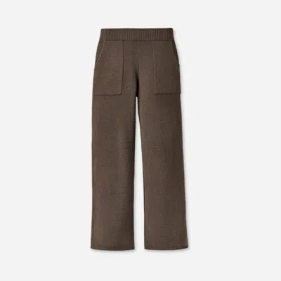 Ugg ® Women's Rosalie Pant Lite Polyester/recycled Materials Bottoms In Dense Smoke In Brown